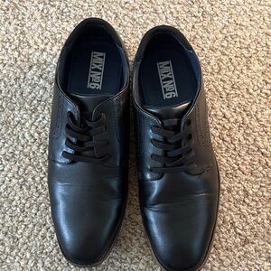 Mix No. 6 Black Leather Oxfords for Men